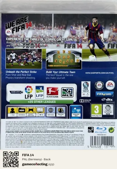FIFA 14 PlayStation 3, Germany box back