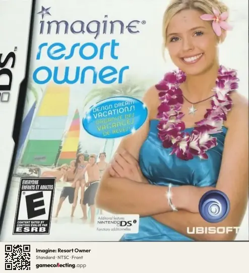 Imagine: Resort Owner Nintendo DS, NTSC box front