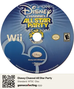 Disney Channel All Star Party Nintendo Wii, NTSC disc