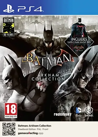 Batman: Arkham Collection PlayStation 4, PAL box front