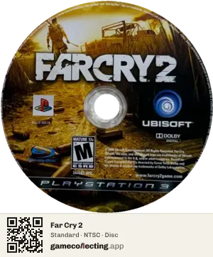 Far Cry 2 PlayStation 3, NTSC disc