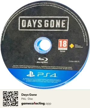 Days Gone PlayStation 4, PAL disc