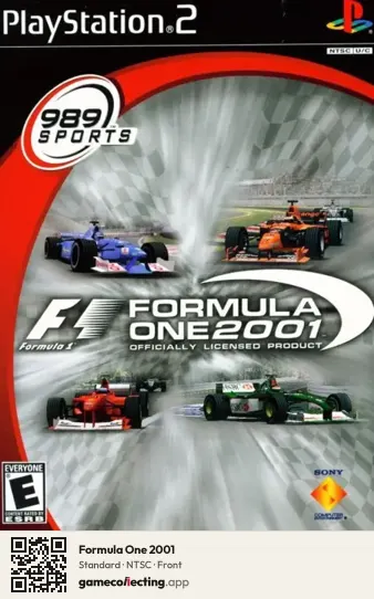 Formula One 2001 PlayStation 2, NTSC box front