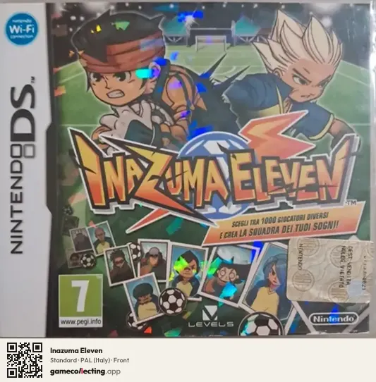 Inazuma Eleven Nintendo DS, Italy box front