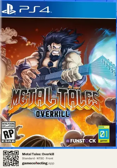 Metal Tales: Overkill PlayStation 4, NTSC box front