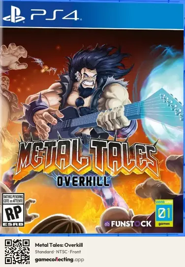 Metal Tales: Overkill PlayStation 4, NTSC box front