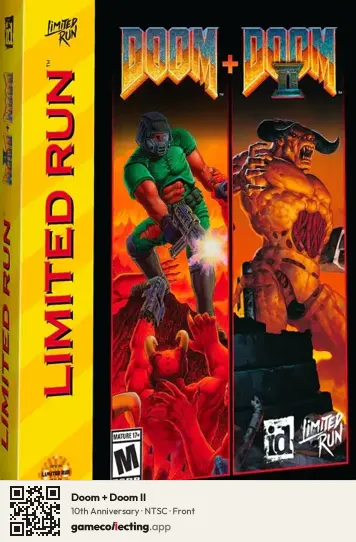Doom + Doom II PlayStation 5, NTSC box front