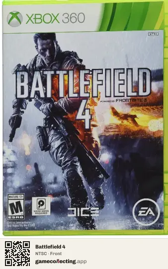 Battlefield 4 Xbox 360, NTSC box front