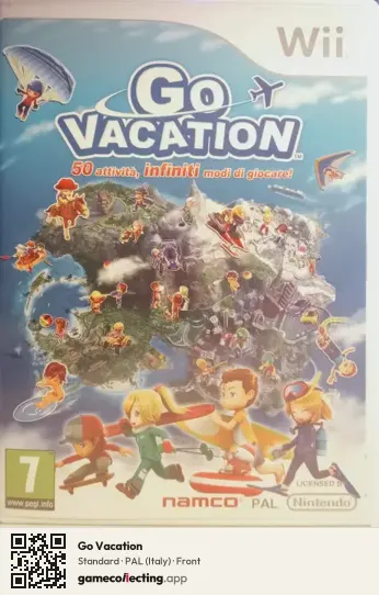 Go Vacation Nintendo Wii, Italy box front