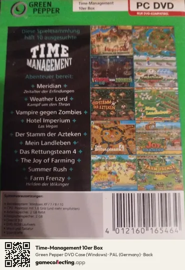 Time-Management 10er Box Computer, Germany box back