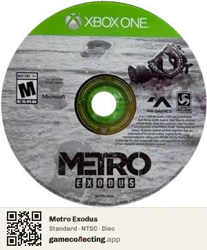 Metro Exodus Xbox One, NTSC disc
