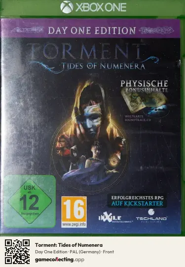 Torment: Tides of Numenera Xbox One, Germany box front