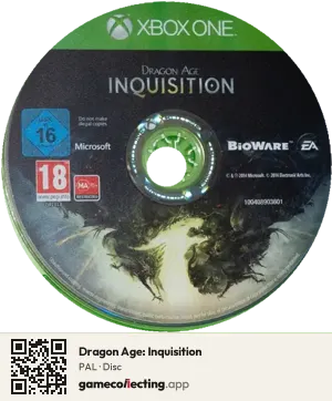 Dragon Age: Inquisition Xbox One, PAL disc