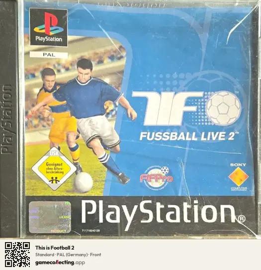 This is Football 2 PlayStation, Germany box front