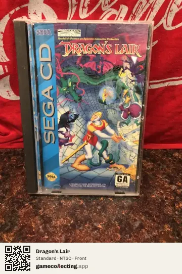 Dragon's Lair Sega Mega-CD / Sega CD, NTSC box front