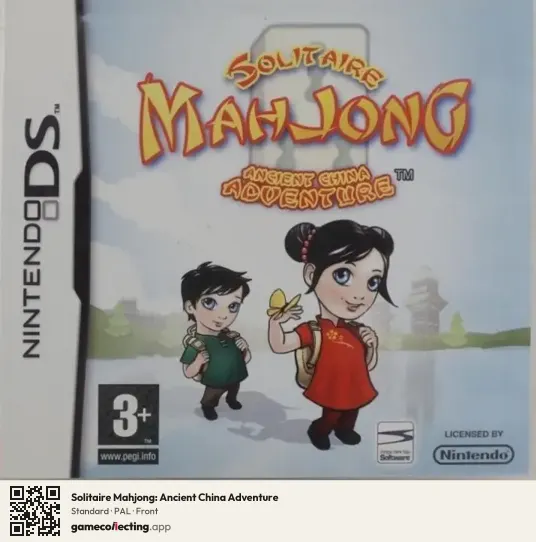 Solitaire Mahjong: Ancient China Adventure Nintendo DS, PAL box front