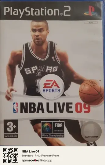NBA Live 09 PlayStation 2, France box front