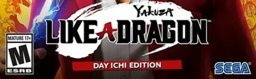 Yakuza: Like a Dragon, the ESRB box on its front
