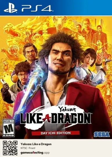 Yakuza: Like a Dragon PlayStation 4, NTSC box front