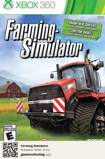 Farming Simulator Xbox 360, NTSC box front