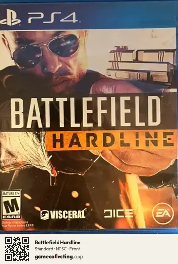 Battlefield Hardline PlayStation 4, NTSC box front