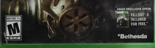 Fallout 4, the ESRB box on its front