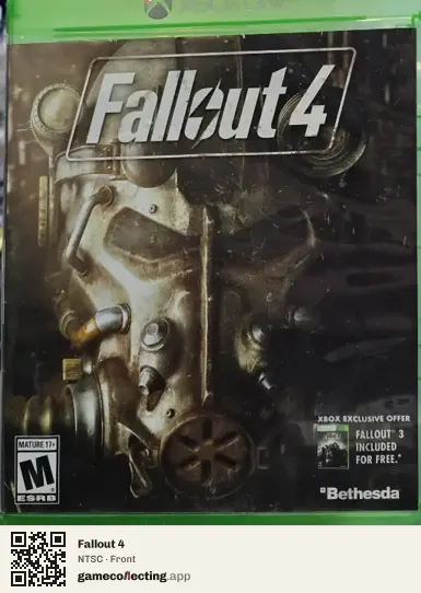 Fallout 4 Xbox One, NTSC box front