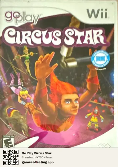 Go Play Circus Star Nintendo Wii, NTSC box front