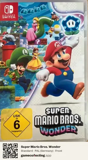 Super Mario Bros. Wonder Nintendo Switch, Germany box front