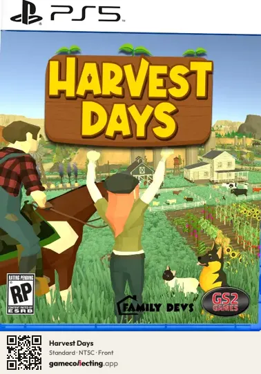 Harvest Days PlayStation 5, NTSC box front
