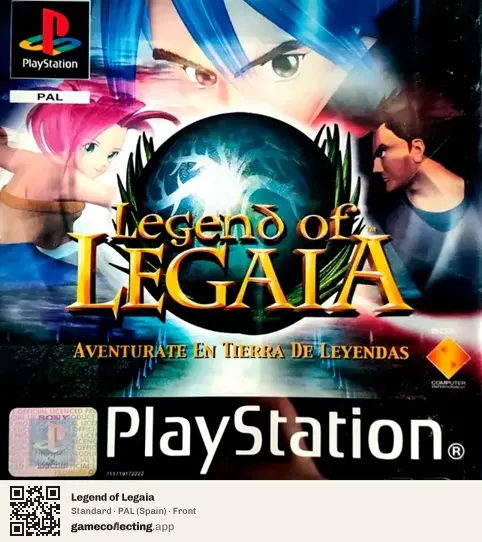 Legend of Legaia PlayStation, Spain box front