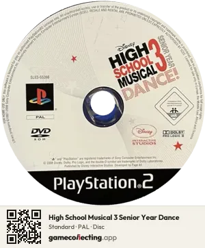 High School Musical 3 Senior Year Dance PlayStation 2, PAL disc