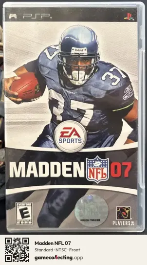 Madden NFL 07 PlayStation Portable, NTSC box front