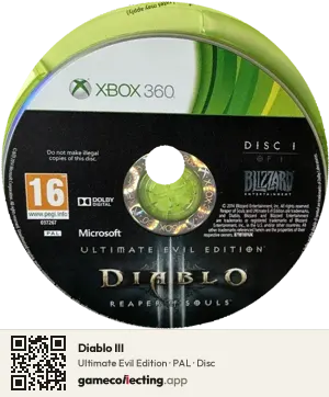 Diablo III Xbox 360, PAL disc