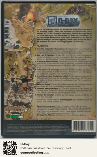D-Day Computer, Germany box back