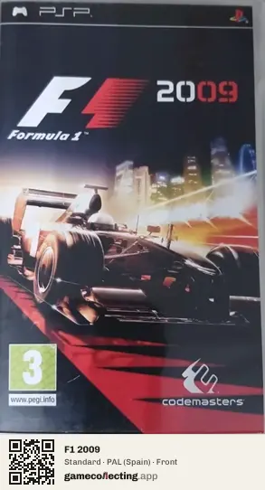 F1 2009 PlayStation Portable, Spain box front