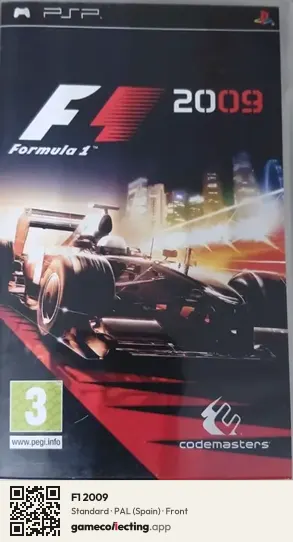 F1 2009 PlayStation Portable, Spain box front