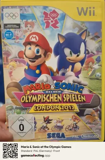 Mario & Sonic at the Olympic Games Nintendo Wii, Germany box front