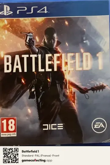 Battlefield 1 PlayStation 4, France box front