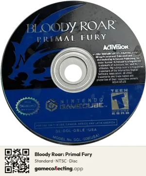 Bloody Roar: Primal Fury Nintendo GameCube, NTSC disc