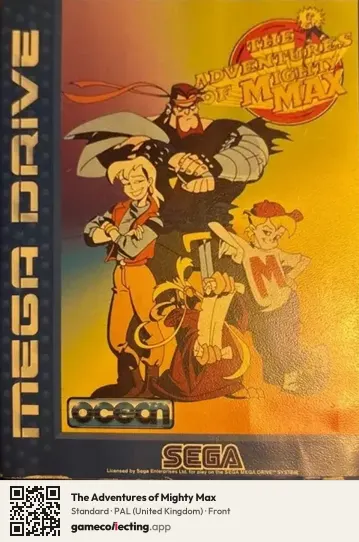 The Adventures of Mighty Max Sega Mega Drive / Genesis, United Kingdom box front