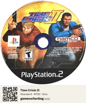 Time Crisis II PlayStation 2, NTSC disc
