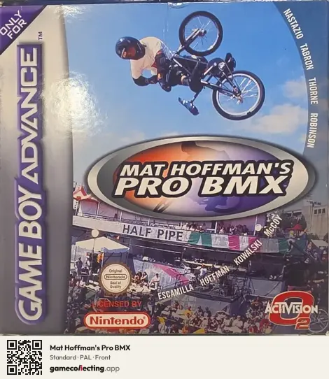 Mat Hoffman's Pro BMX Game Boy Advance, PAL box front