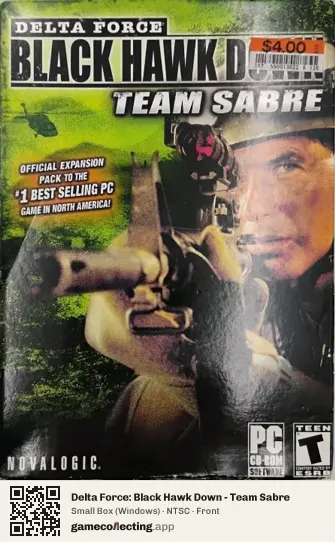 Delta Force: Black Hawk Down - Team Sabre Computer, NTSC box front