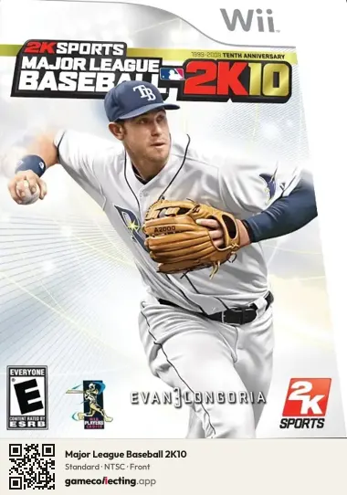 Major League Baseball 2K10 Nintendo Wii, NTSC box front