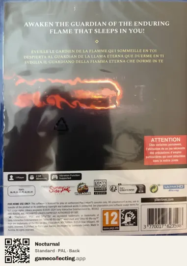 Nocturnal PlayStation 5, PAL box back