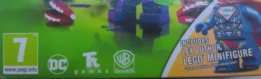 LEGO DC Super-Villains, the PEGI square on its front