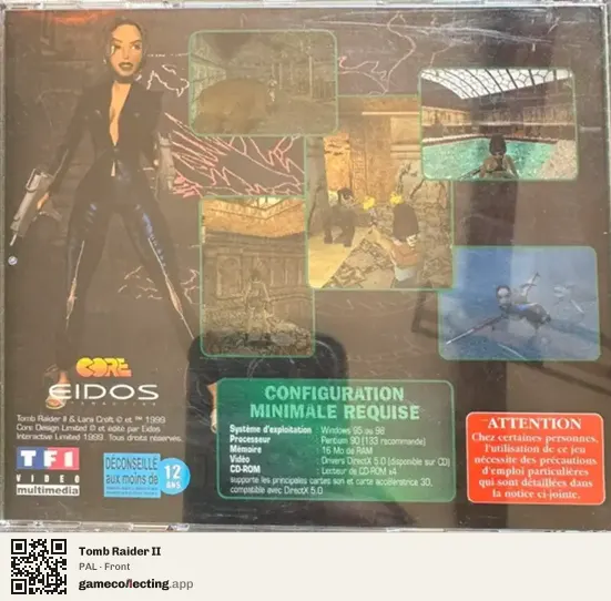 Tomb Raider II Computer, PAL box front