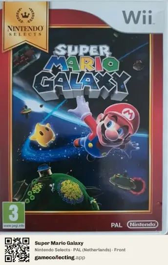 Super Mario Galaxy Nintendo Wii, Netherlands box front