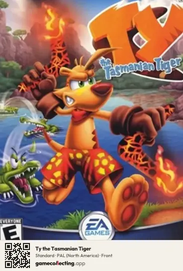 Ty the Tasmanian Tiger Xbox, North America box front